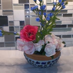 Handmade Mosaic flower pot